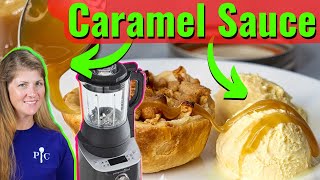 Caramel Sauce in the Pampered Chef Deluxe Cooking Blender and How To Clean Your Blender 2020 [upl. by Nwahsram]