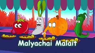 Marathi Balgeet  Malyachai Malait  Animated Marathi Songs for Children [upl. by Fisuoy]