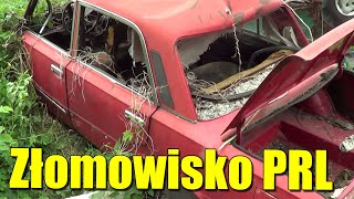 Urbex na złomowisku aut PRL  Polonez i Fiat 125p oraz Maluch 126p [upl. by Suoicerp]