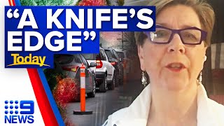 Australias lockdown regions are quotsitting on a knife edgequot  Coronavirus  9 News Australia [upl. by Akimaj]