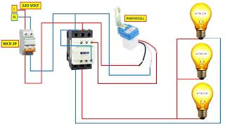 HOW TO CONNECT PHOTOCELL SENSORS USING MAGNETIC CONTACTORS [upl. by Bessie]