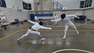 Dramatic épée fencing [upl. by Let]