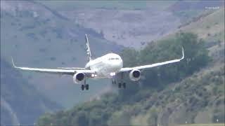 Air New Zealand Airbus A320232 Landing Queenstown Airport [upl. by Refinney314]