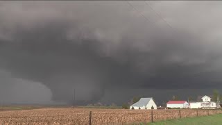 Video shows monster tornado in Minden Iowa [upl. by Lurleen338]