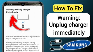 How to Fix Warning Unplug Charger Immediately issue solved  moisture detected on USB Port Solve [upl. by Aryad904]