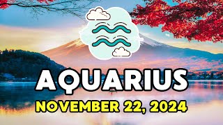 Aquarius ♒ 🌠𝐓𝐡𝐞 𝐂𝐡𝐚𝐧𝐜𝐞 𝐘𝐨𝐮𝐕𝐞 𝐁𝐞𝐞𝐧 𝐖𝐚𝐢𝐭𝐢𝐧𝐠 𝐅𝐨𝐫💫Horoscope For Today November 22 2024  Tarot [upl. by Ruy]