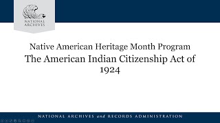 Native American Heritage Month Program [upl. by Valiant]