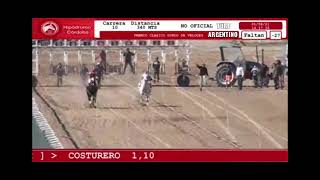 COSTURERO vs TEMBLOR hipódromo Córdoba 010821 Gran clásico [upl. by Astred890]