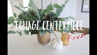 How to Make an All Greenery Centerpiece For Free [upl. by Allicserp]