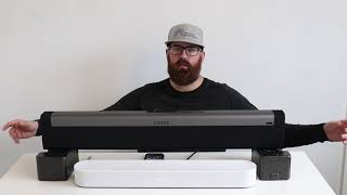 Sonos Beam vs Sonos Playbar Review With Sound Test Comparison [upl. by Harragan267]