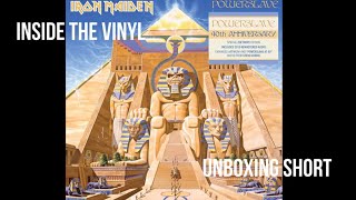 INSIDE THE VINYL  UNBOXING SHORT IRON MAIDEN  POWERSLAVE 40TH ANNIVERSARY ZOETROPE VINYL [upl. by Jallier]