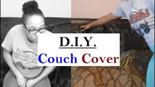 Couch covers Homemade [upl. by Anatnom592]