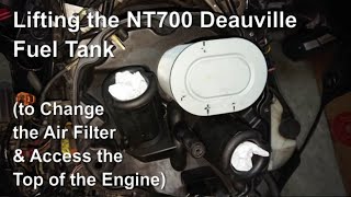 How to Lift the NT700 Deauville Fuel Tank [upl. by Bannister]