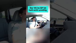 Der V6 im Q7 ist halt einfach unnötig carwow carwowdeutschland audi [upl. by Ahsika]