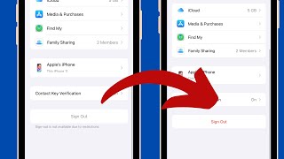 Fixed Sign out is not available due to restrictions  iCloud sign out not available iOS 17 [upl. by Alys]