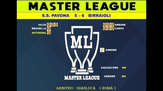 SS PAVONA VS BIRRAIOLI  MASTER LEAGUE  11° GIORNATA [upl. by Pip]