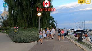 Marina Walking Tour Toronto 4K  Virtual Tour Marina Toronto Canada [upl. by Naujid]