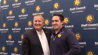 TAMUC Employee of the Month Lion Athletics  Athletics Facilities and Operations Manager AJ Audet [upl. by Anuahc]