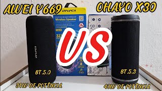 COMPARATIVO AWEI Y669 VS OHAYO X30 [upl. by Idnir861]