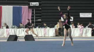 Level 8 Region 8 Gymnastics Abby Armbrecht 2009 Floor [upl. by Nipha]