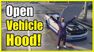 How to Use Interaction Menu amp Open Trunk Doors amp Hood in GTA 5 Online Best Tutorial [upl. by Muslim78]