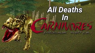 All Deaths in Carnivores Dinosaur Hunter [upl. by Zinah]