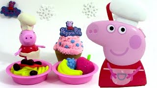 Pâte à modeler Peppa Pig Mallette du chef Boîte dustensiles Peppa Pig Carry Case Playset [upl. by Kleeman]