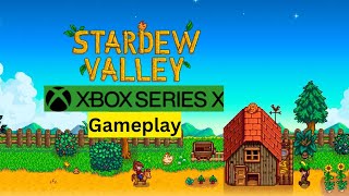 stardewvalley xboxseriesx Live Gameplay  Getting tools upgrades and barncoops today [upl. by Olyhs]