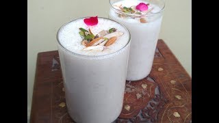 Gulkand Lassi Recipe  Rose Petals Flavored Lassi  Sweet Lassi  Summer Drinks [upl. by Biggs]