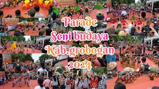 parade seni budaya 2024 full penonton rame sekali di alun alun Purwodadi [upl. by Handy]