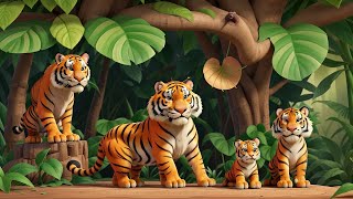 Tigers Tale  A Jungle Journey  Rhyming Song  New Kids Adventure Cool Song 2024 [upl. by Katlin]