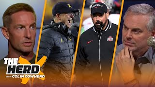 Michigan beats Ohio State Is Jim Harbaugh one of Michigan’s best coaches ever  CFB  THE HERD [upl. by Ag]