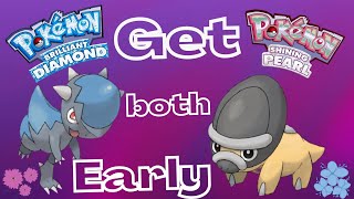 How to get CRANIDOS and SHIELDON EARLY In Pokemon Brilliant Diamond and Shinning Pearl [upl. by Abrams]