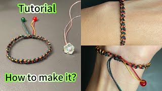 Detailed tutorial of a very easy bracelet ideadiy braid handmade bracelet braceletutorials [upl. by Sheedy]