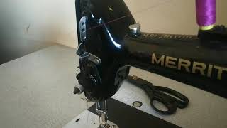 How to insert thread in Merritt machine [upl. by Netnert]