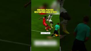 Football Players Destroying Each Other football soccer viralshort [upl. by Laekim]