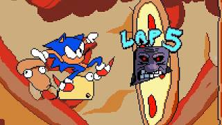 Pizza Tower LAP 5 IS HELL ⚡ Sonic In Lap HELL Pizza Tower mods Gameplay [upl. by Clothilde]