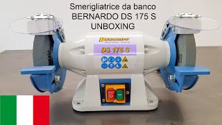 Smerigliatrice da banco Bernardo DS 175 S RECENSIONE Mola da banco [upl. by Mena]