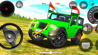 Dollar Song Modified 😈 Mahindra yellow Thar  Indian Car Simulator 3D  Car Game 3 [upl. by Lindie89]