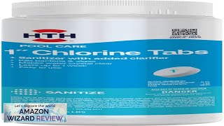 HTH 42049 Swimming Pool Care 1quot Chlorine Tabs Swimming Pool Chlorinating Sanitizer Review [upl. by Conlan556]