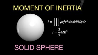 Moment of Inertia for a Sphere about a fixed axis [upl. by Semyaj]