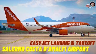 IRL Easyjet Airbus A320214 Takeoff amp Landing  Salerno Costa DAmalfi Airport [upl. by Lynette]