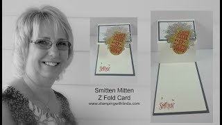 Smitten Mitten Z Fold Card [upl. by Ynor]