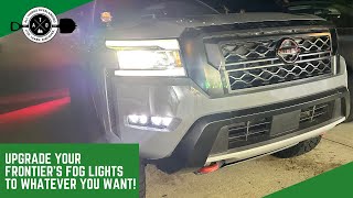 New Third Gen Frontier  How to Install  Freedom Outfitters Fog Light Brackets and Novsight Lights [upl. by Iney]