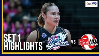 CIGNAL vs CREAMLINE  SET 1 GAME HIGHLIGHTS  2024 PVL INVITATIONAL CONFERENCE FINALS  SEPTEMBER 12 [upl. by Yrrad]