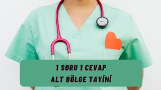 ALT BÖLGE TAYİNİ  1 SORU 1 CEVAP [upl. by Merta986]