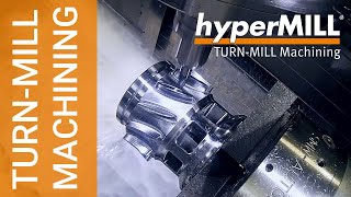 hyperMILL TURNMILL Machining Demo Part  Okuma [upl. by Alben]