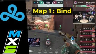 C9 vs MXS  Map 1  NA Playins Semifinals  Red Bull Home Ground 5 [upl. by Sdlonyer602]