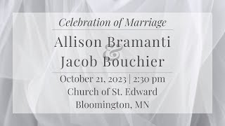 Wedding  Allison Bramanti amp Jacob Bouchier [upl. by Audun]