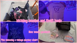 Unboxing a vintage playboy chair Styling Depop bundles amp Thrifting [upl. by Sirk850]